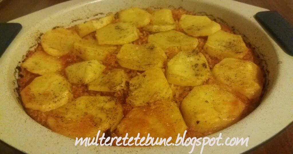 RETETE Pilaf taranesc cu cartofi la cuptor