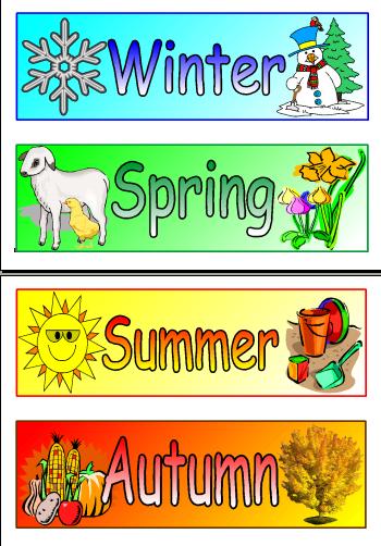 The seasons - Las estaciones del año