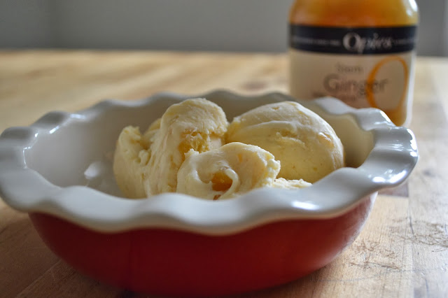 Stem Ginger Ice Cream with Opies 