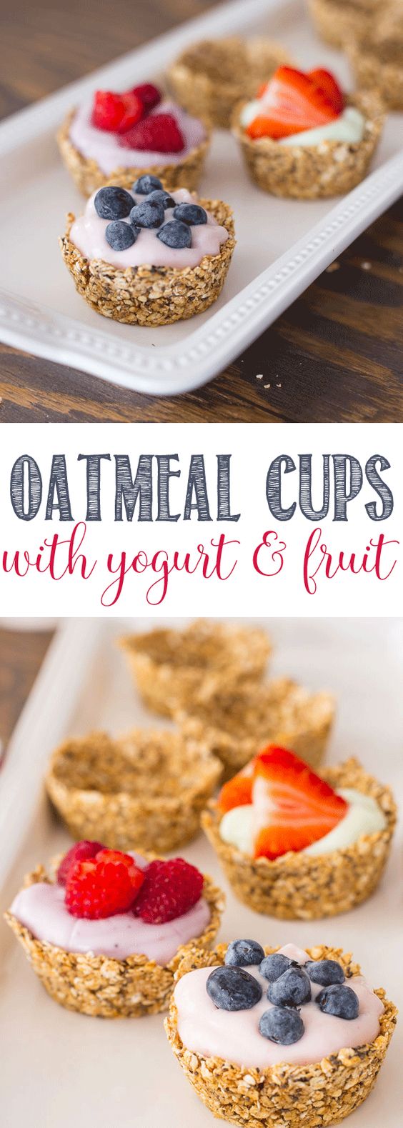 Oatmeal Cups with Yogurt and Fruit Recipe Easy
