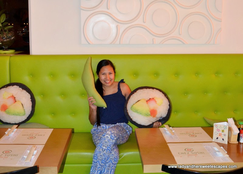 Lady at Chez Sushi Dubai Marina