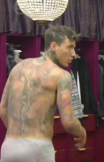 Jeremy McConnell & Scotty T morning wood in Celebrity Big Brother! 