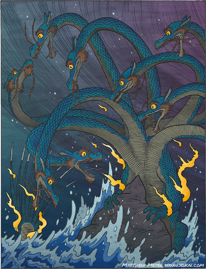 ямато но ороти японский дракон. ямато но орочи. ороти кайдзю. ямато но орочи. орочимару ямато но орочи.