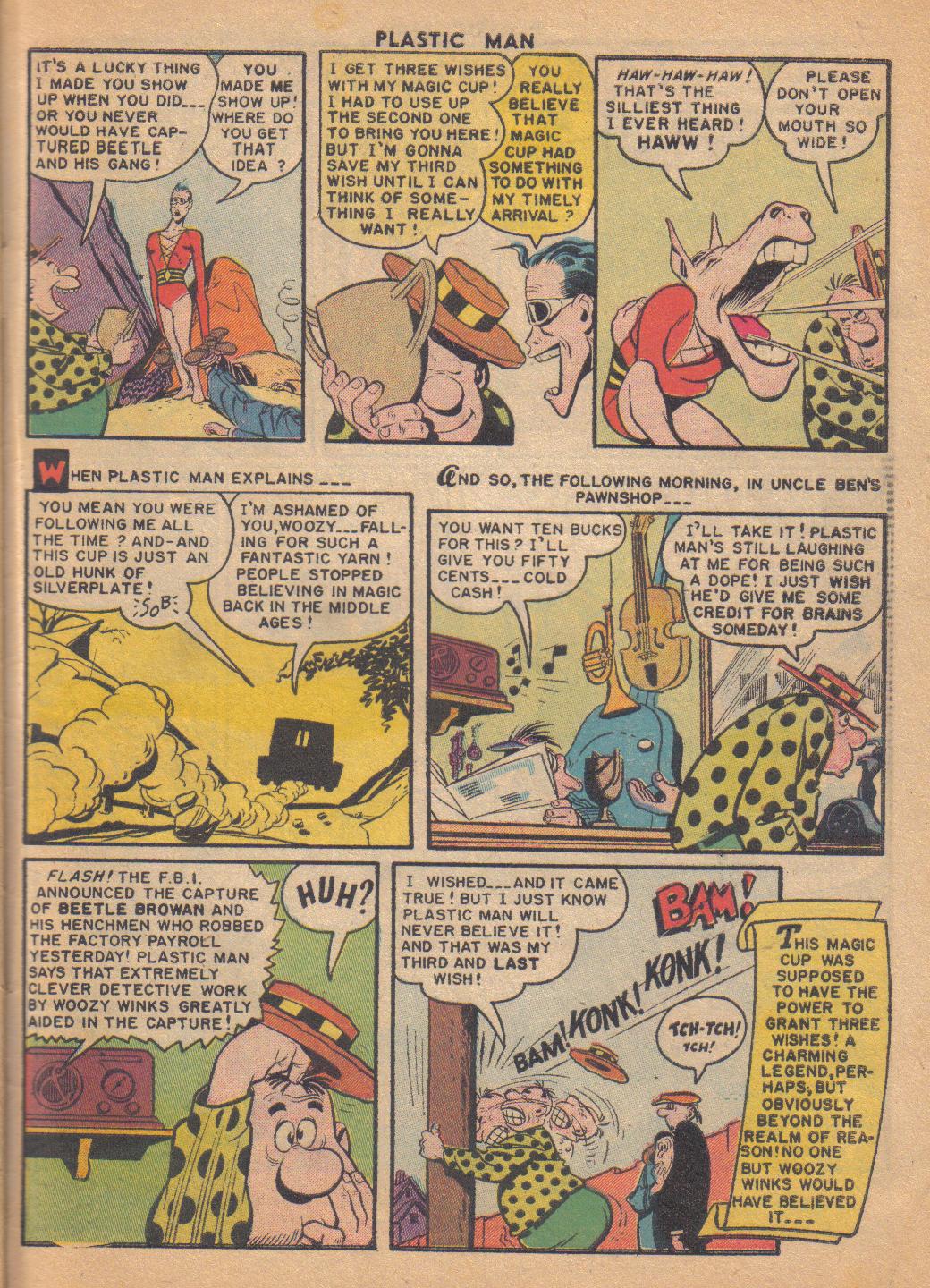 Read online Plastic Man (1943) comic -  Issue #64 - 31