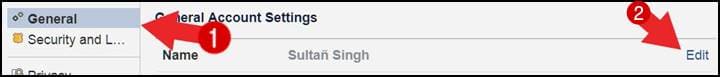 facebook name change settings