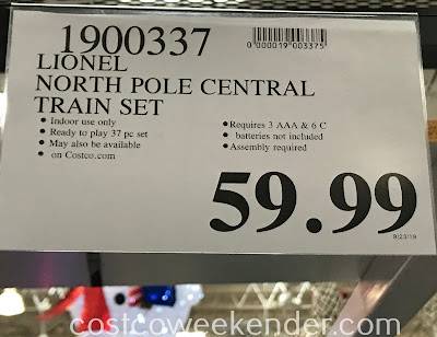 Deal for the Lionel North Pole Central Lines Train Set at Costco