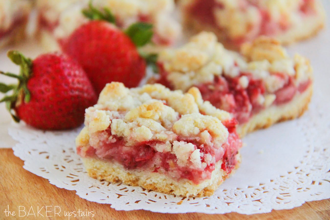 These sweet and irresistible strawberry crumb bars are the perfect spring dessert!