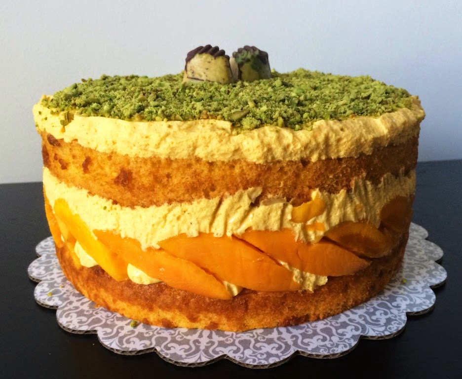Everybunny Loves Food Mango Yogurt Mousse Layer Cake