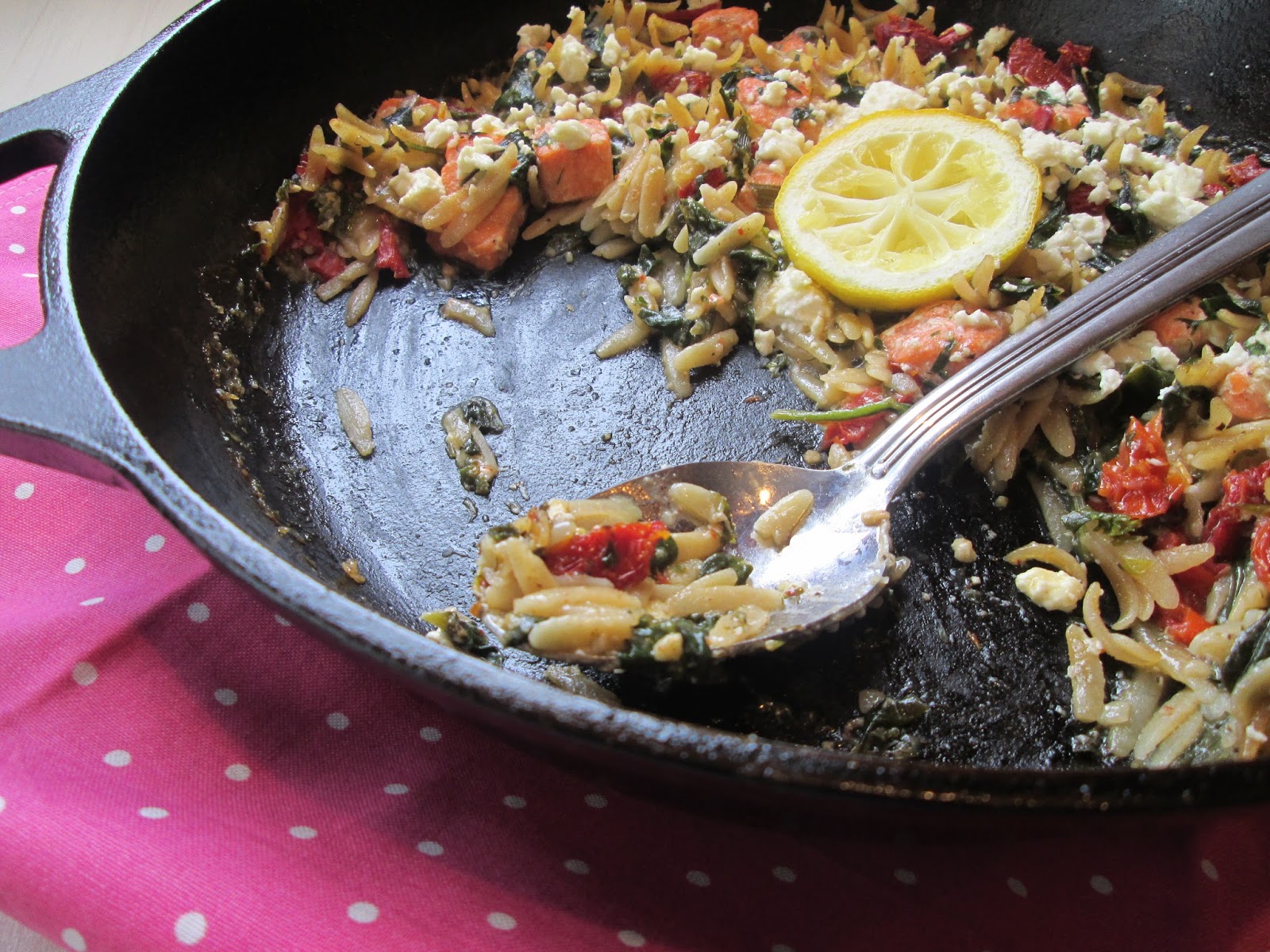 Stirring the Pot Ellie Krieger's Herbed Salmon and Orzo Casserole with