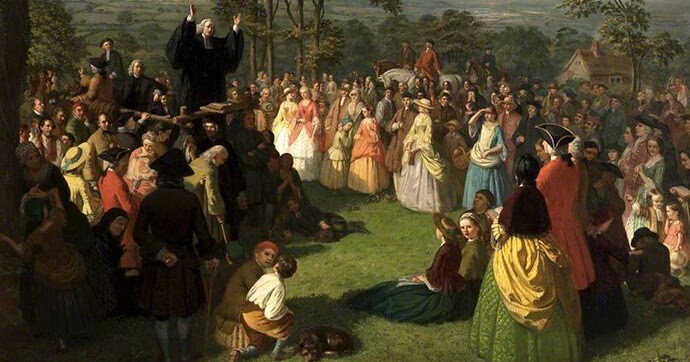 Resultado de imagem para whitefield pregando ao ar livre