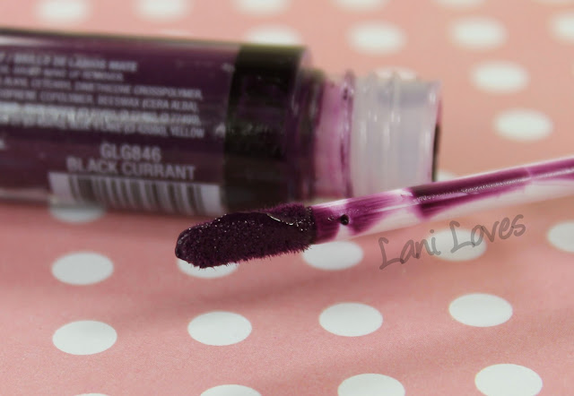 LA Girl Flat Matte Pigment Gloss - Black Currant Swatches & Review