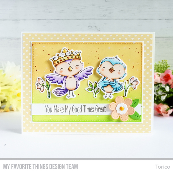 Handmade card by Torico featuring products from My Favorite Things #mftstamps