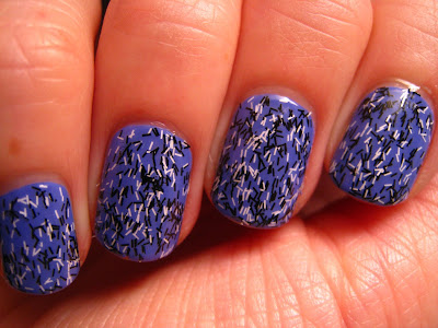 Electric-Purple-nail-polish-Barry-M-Confetti-Liquorice-Black-White
