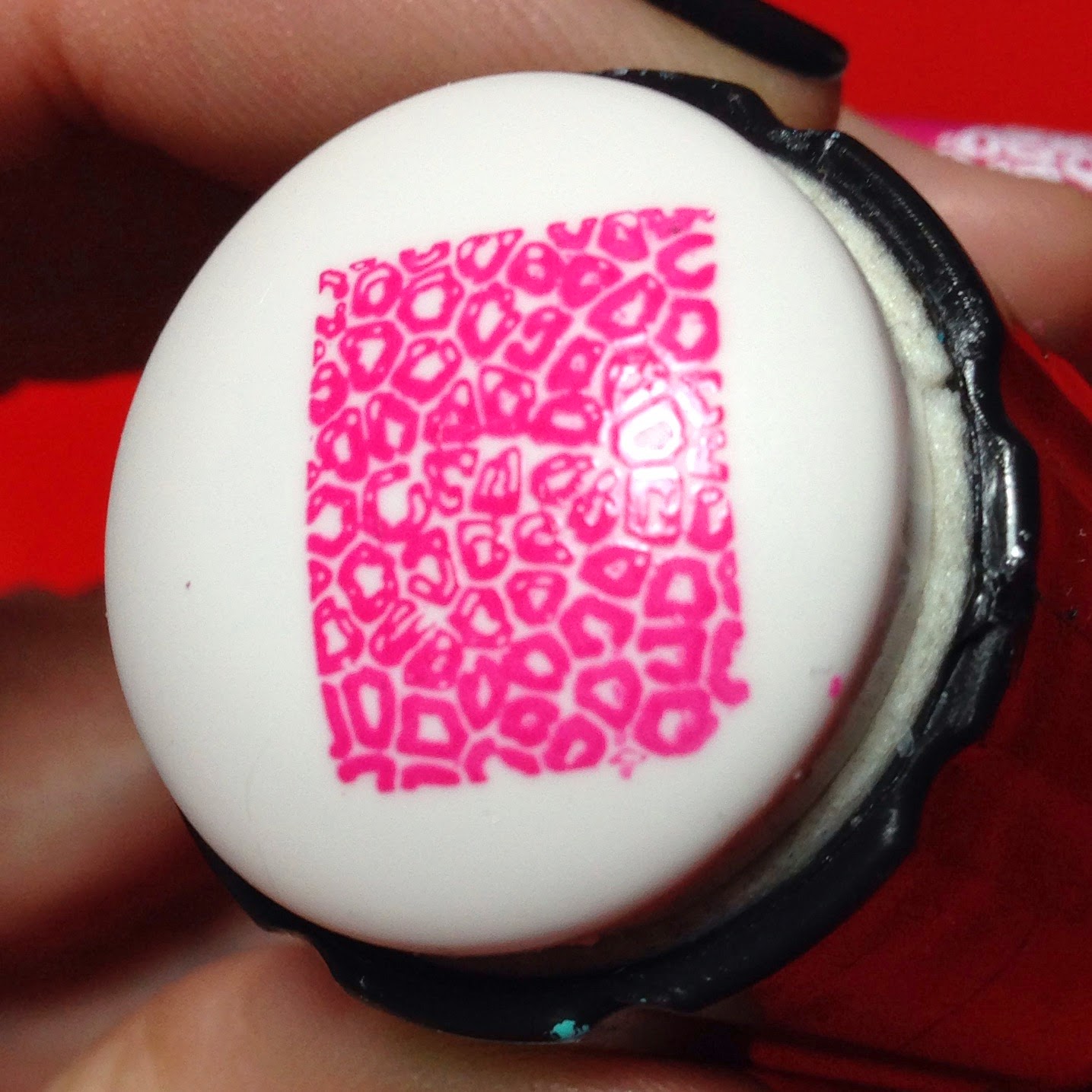 Stamping over nail vinyls Polish Etc.