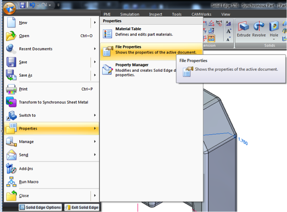 Working With Units And Standards In Solid Edge – MAMOC