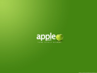 Green Apple Think Totally Different HD Wallpaper