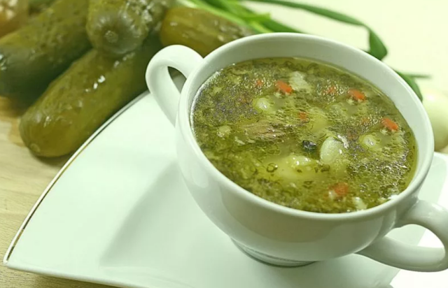 Рецепт супа из соленых огурцов