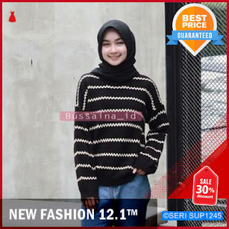 SUP1245S34 Sweater Rajut Oxxy Stripe Swaeter Murah BMGShop