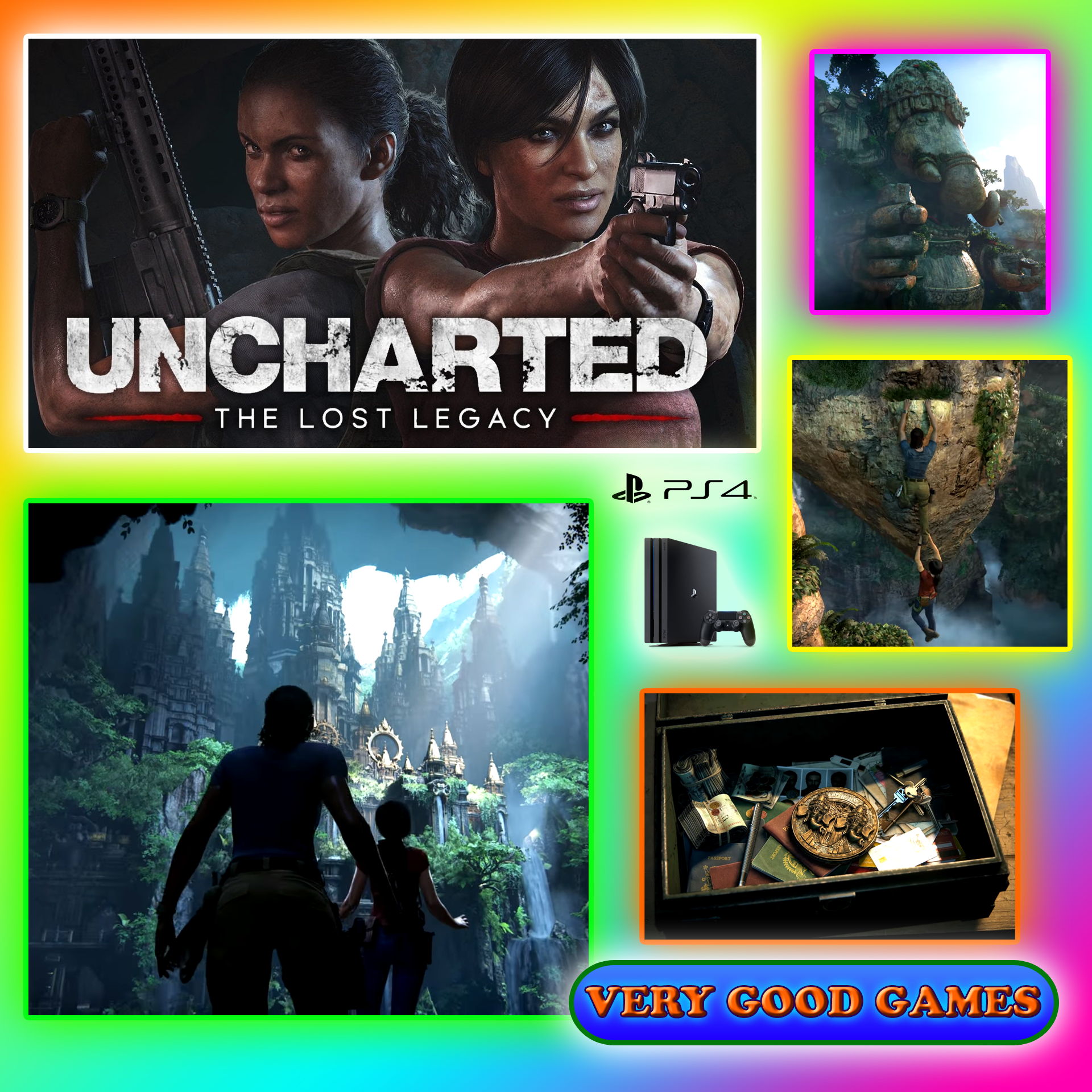 A review of Uncharted: The Lost Legacy on the gaming blog Very Good Games