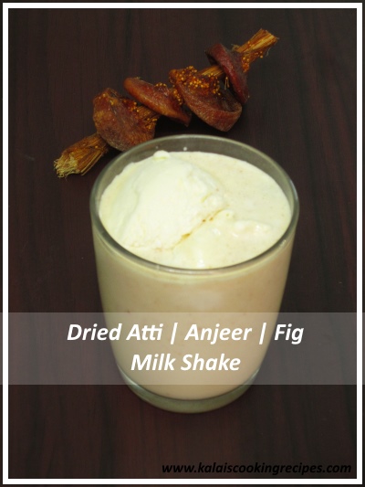 Dried Atti Anjeer Fig Milkshake