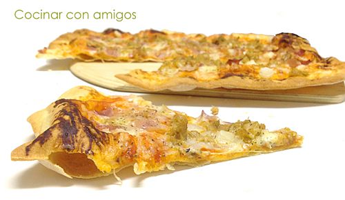 Masa de pizza casera crujiente