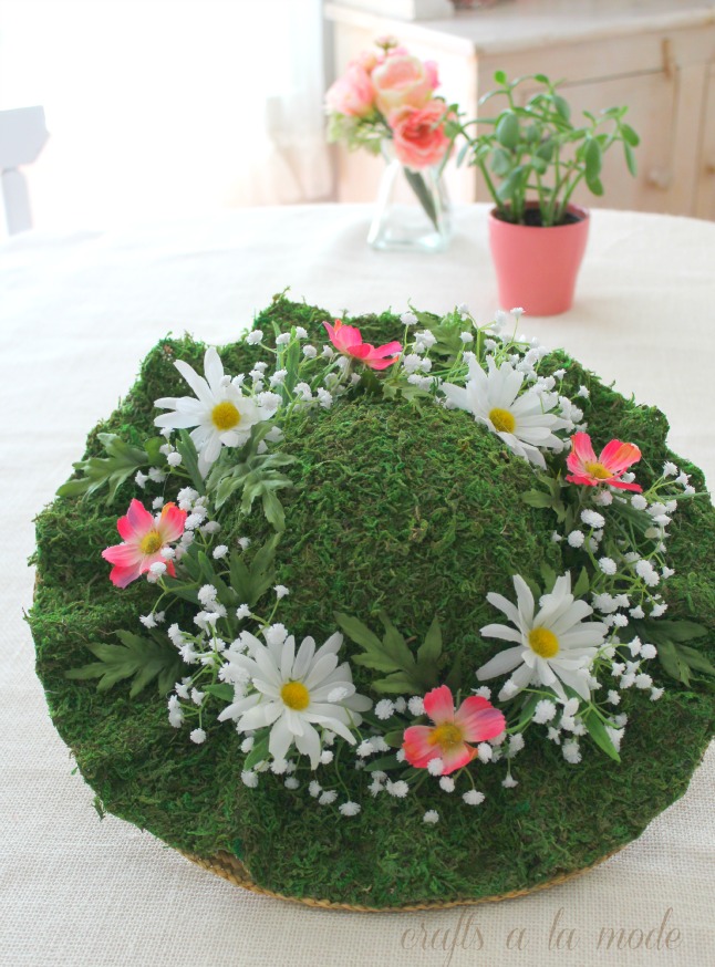 How to Make a Green Moss Hat - Crafts a la mode