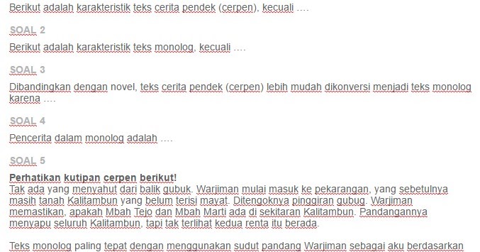Contoh Soal Langkah langkah konversi teks cerita pendek Contoh Soal Langkah langkah konversi teks cerita pendek