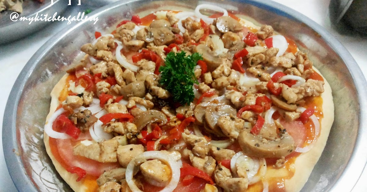 Lynn S Kitchen Blackpepper Chicken Pizza Dengan Roti Pizza Tanpa Ulen