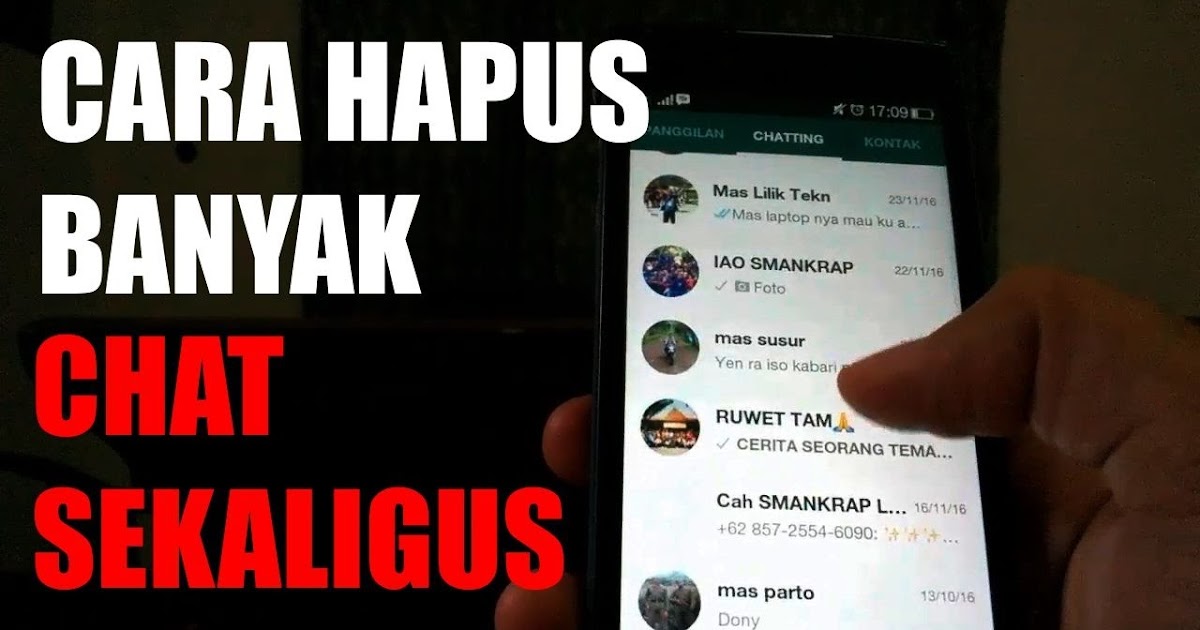 Cara Menghapus Pesan Di Wa Untuk Chat Terpilih