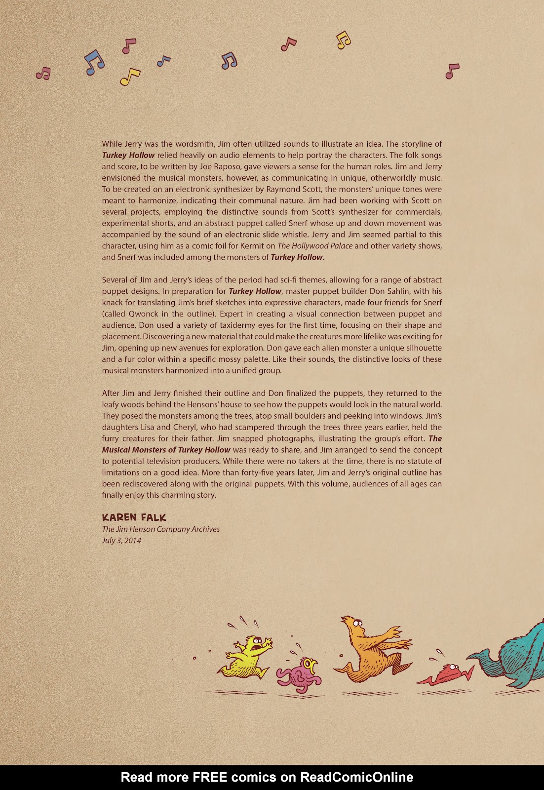 Jim Henson's The Musical Monsters of Turkey Hollow issue Full - Page 7