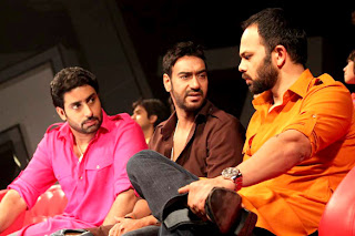 Abhishek, Ajay Devgan and Rohit Shetty at Promotion of 'Bol Bachchan' on Zee Lil Champs images