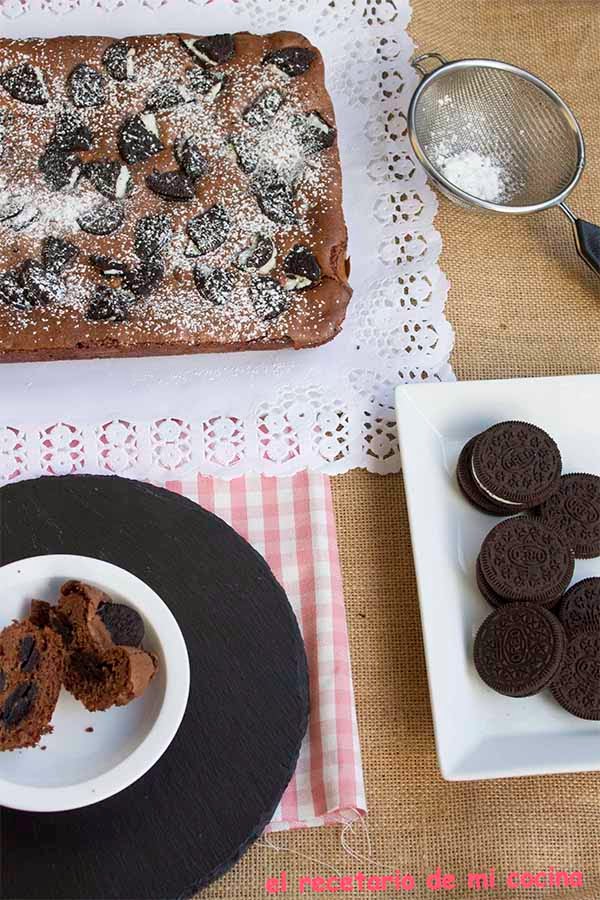 brownie de oreo