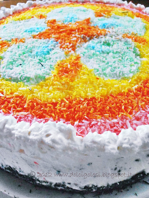 Dolci golosità: Torta compleanno decorata con cocco