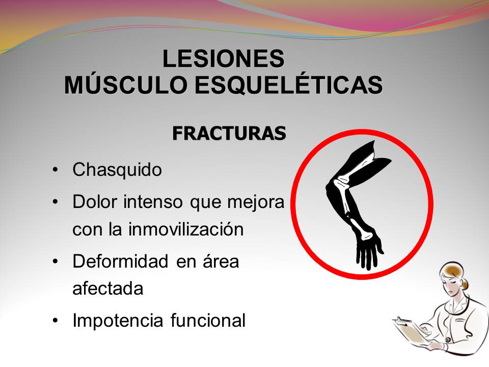 Primeros Auxilios : Lesiones Musculo-esqueleticas
