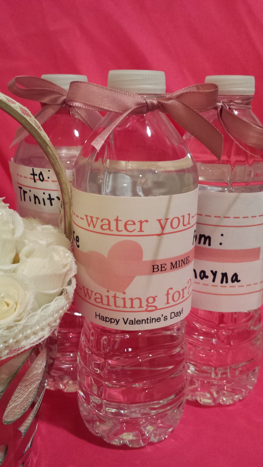 ~ The Frugal D.I.Y. Mom ~: Unique & Frugal Water Bottle Valentine for