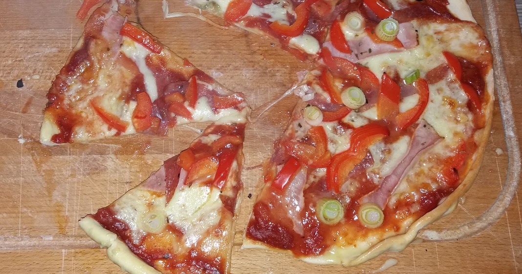 Wie Bekommt Man Pizza Wieder Knusprig koch dich happy: Pizza nach amerikanischem Rezept