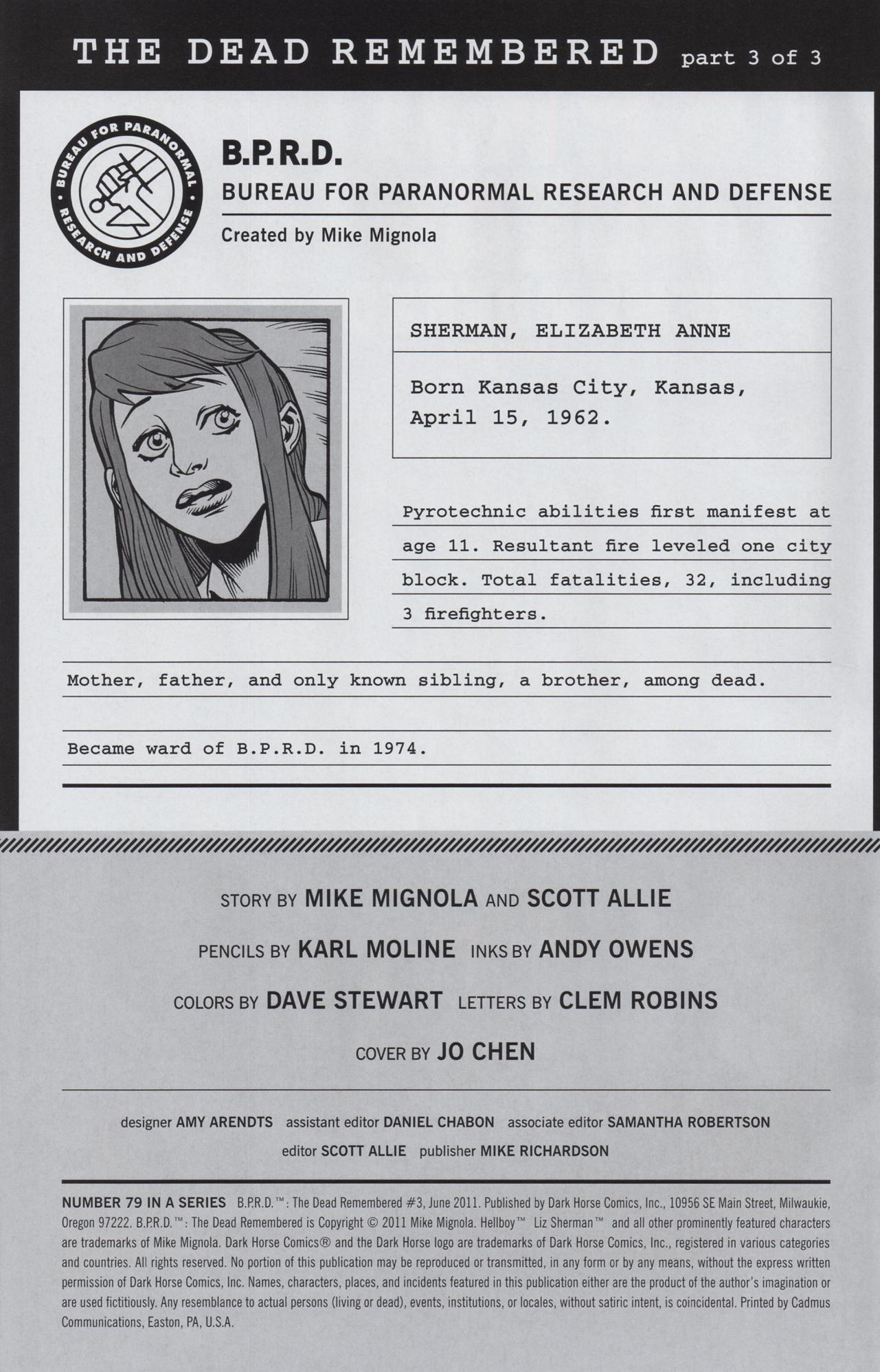 Read online B.P.R.D.: The Dead Remembered comic -  Issue #3 - 2