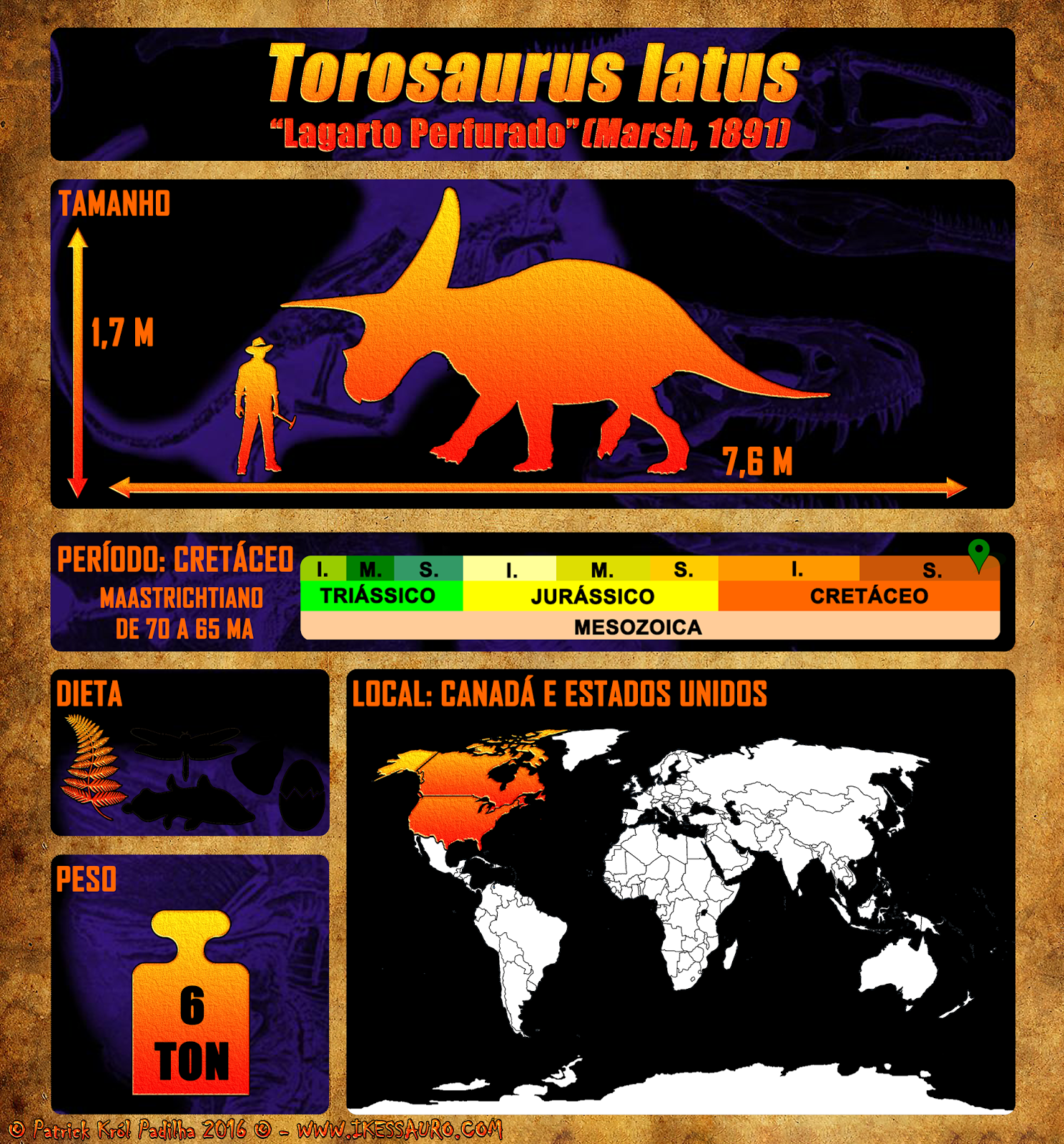 Parasaurolophus dino. dinossauro extinto com crista craniana ou