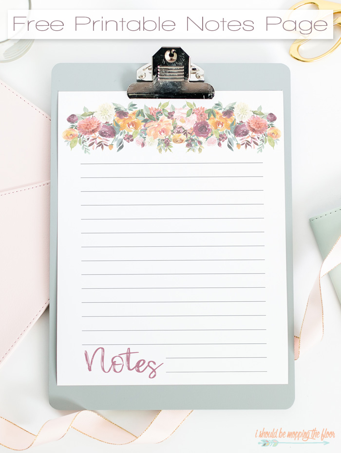 Cute Free Printable Note Taking Templates - Help you get what you