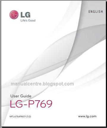 LG Optimus L9 Manual Cover