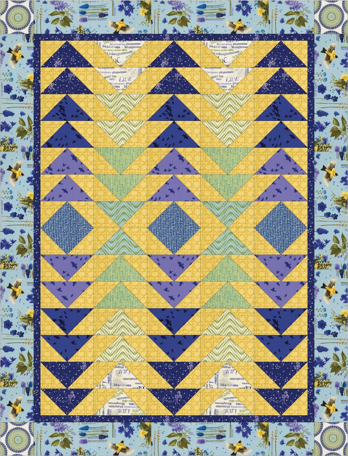 Quilt Inspiration: Free Pattern Day! Flying Geese Quilts