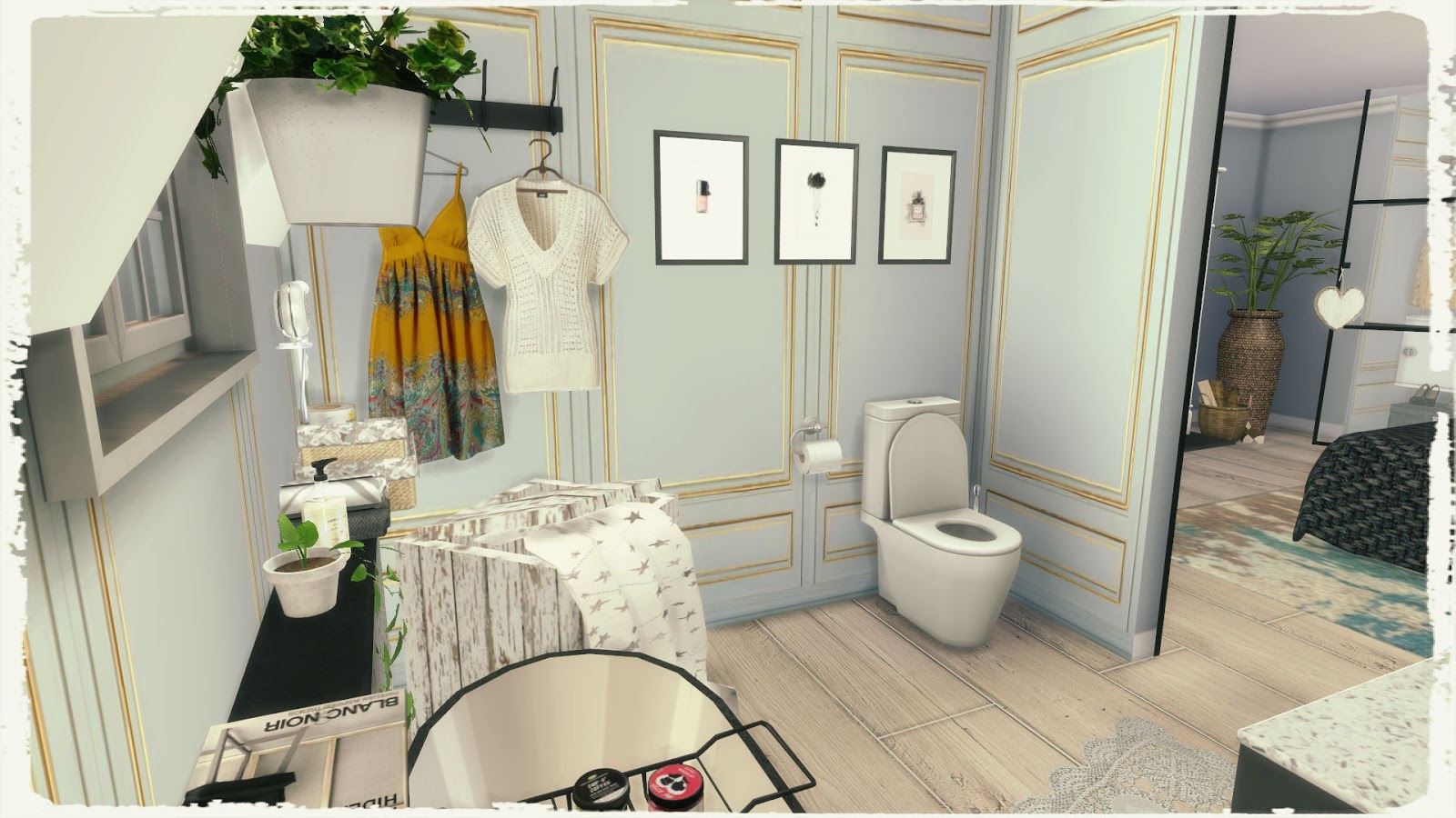Sims 4 Nostalgic Bedroom (Build & Decoration) Dinha