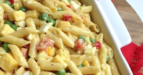 Greenway36: fruchtiger Curry-Nudelsalat mit Ananas, Erbsen und Paprika