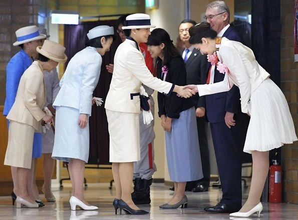 Crown Princess Kiko, Princess Hanako of Hitachi, Princess Nobuko of Mikasa, and Princess Hisako of Takamado