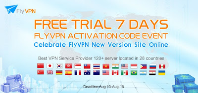 FlyVPN Free Trial 7 Days Activation Code