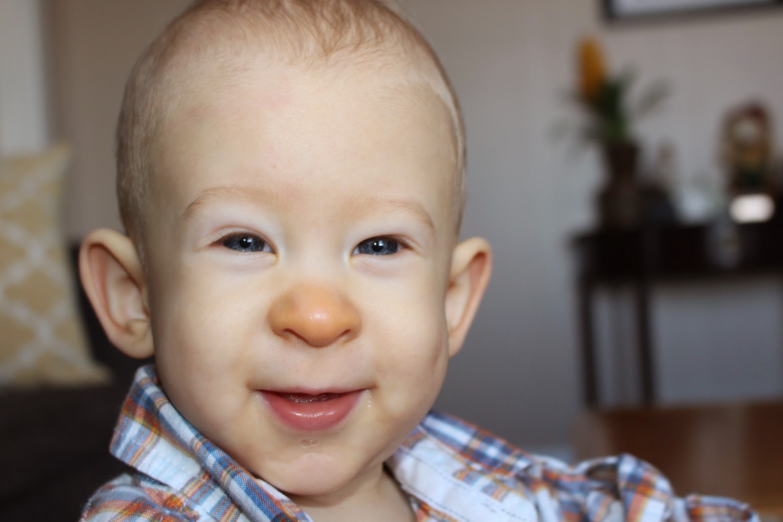 Life is Goode I have a silly baby with an orange nose.