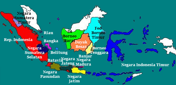 Peta Republik Indonesia Serikat