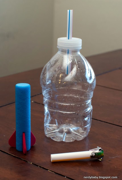 Nerdy Science: Homemade Squeeze Rocket Launchers