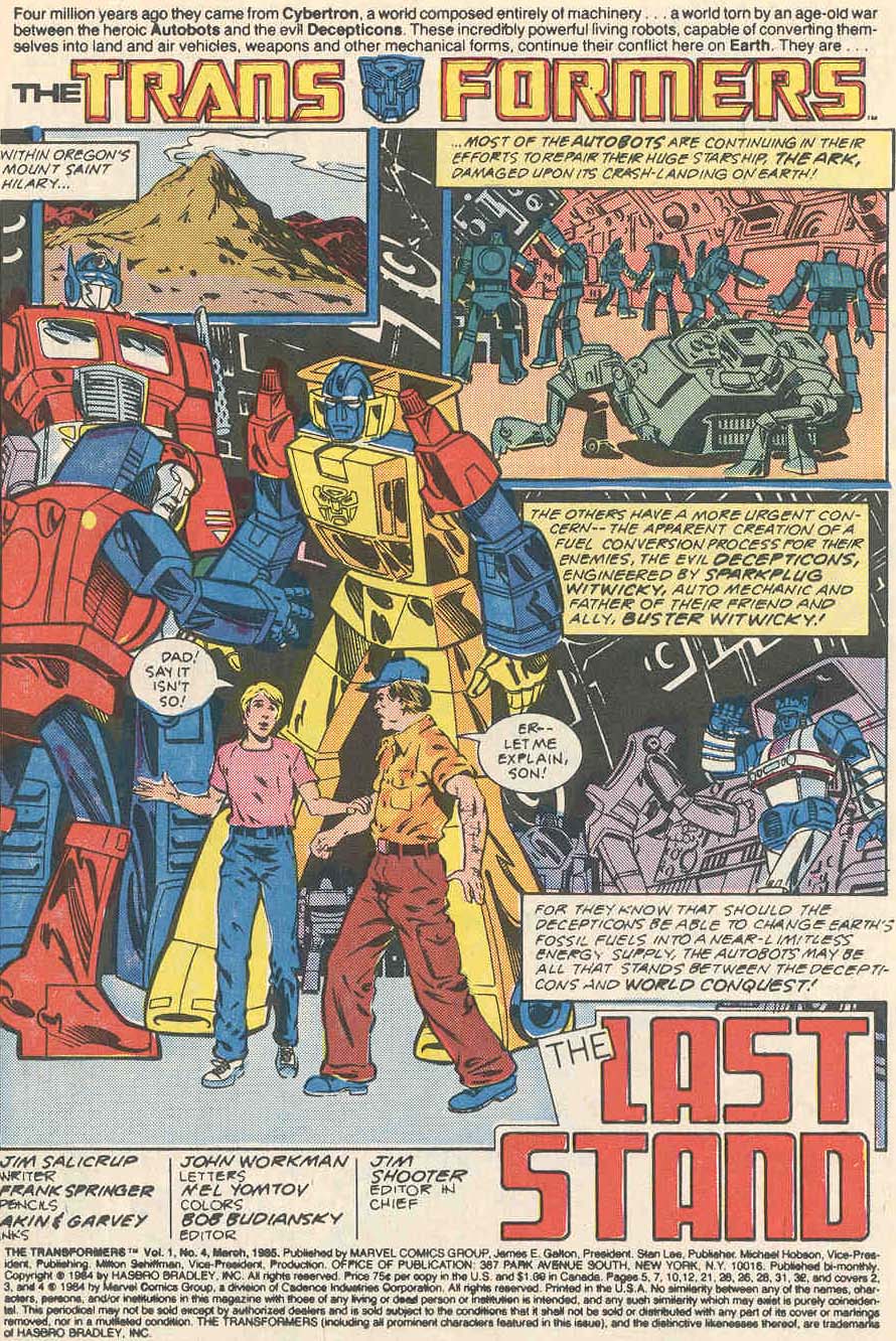 Read online The Transformers (1984) comic -  Issue #4 - 2