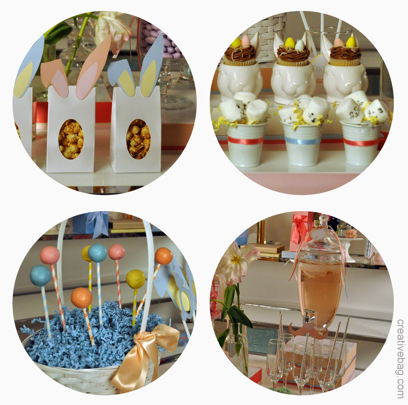 Easter sweet table diy as seen on YouTube | Petite & Sweet | Creative Bag (.com)